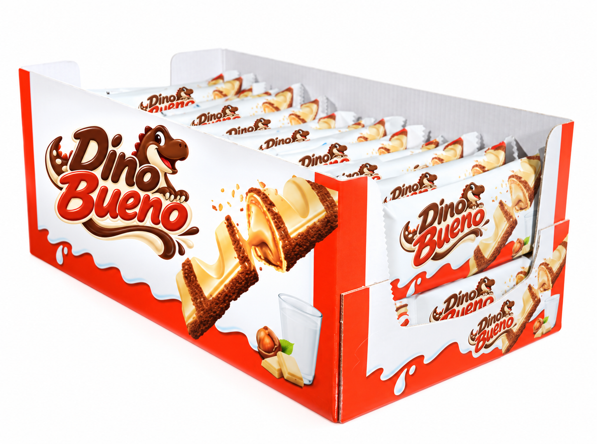 Dino Bueno chocolat blanc (boîte de 30)